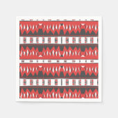 Mazipoodles Afrofuturist Pattern - Scarlet Grau Serviette (Vorderseite)