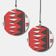 Mazipoodles Afrofuturist Pattern - Scarlet Grau