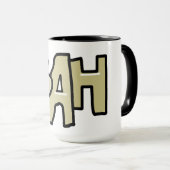 Mazipoodles Bah Humbug Pastel Olive Tasse (VorderseiteRechts)