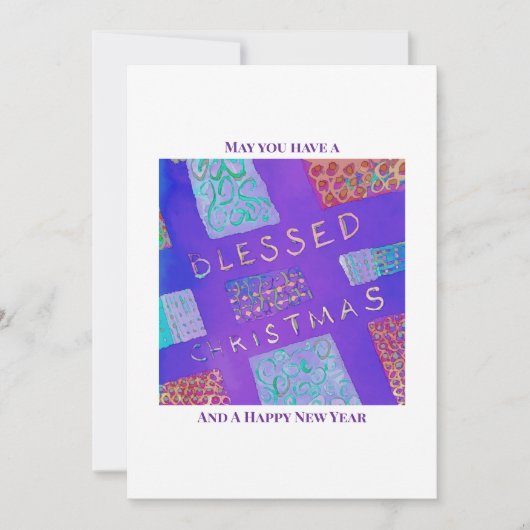 MAZIPOODLES Blessed Christmas Feiertagskarte (Vorderseite)