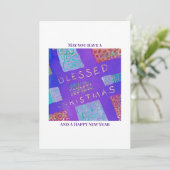 MAZIPOODLES Blessed Christmas  Feiertagskarte (Stehend Vorderseite)