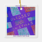 MAZIPOODLES Blessed Christmas Keramikornament (Vorderseite)