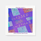 MAZIPOODLES Blessed Christmas  Serviette (Vorderseite)