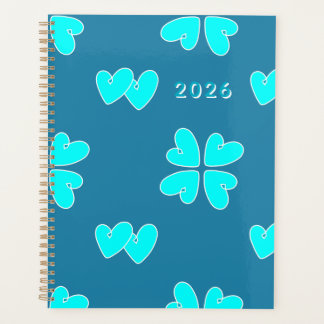 Mazipoodles Blue Hearts On Blue Planer