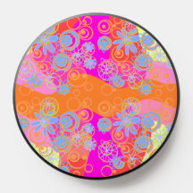 Mazipoodles Blumenblasen Multi Pink Orange Blue