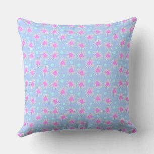 Mazipoodles Bold Daisies: Blue Fuchsia Turquoise 2 Kissen