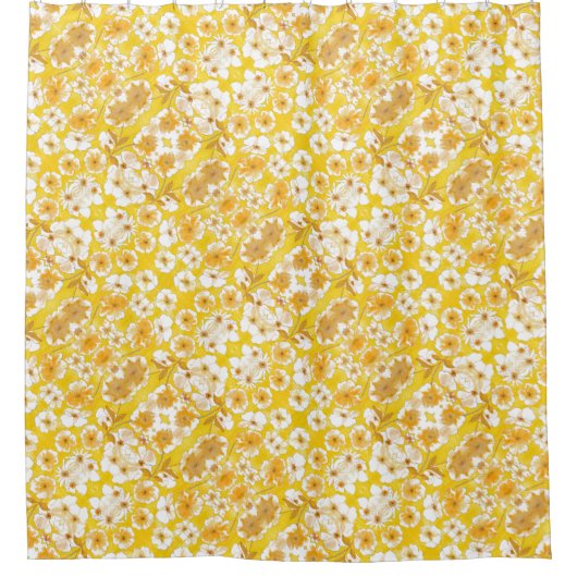 Mazipoodles Botanischer Garten - ButterscotGelb Duschvorhang (Vorderseite)