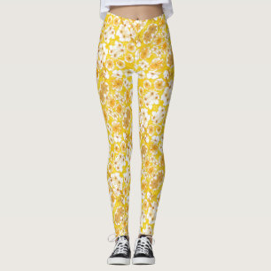 Mazipoodles Botanischer Garten - ButterscotGelb Leggings