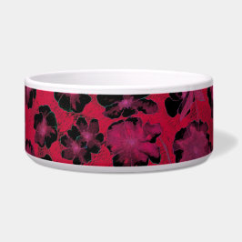 Mazipoodles Botanischer Garten - Dusty Red Black Napf