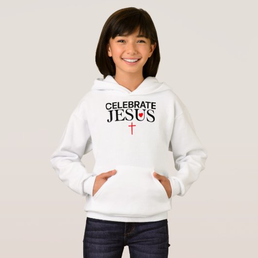 Mazipoodles Celebrate Jesus Kids Hoodie (Vorne ganz)