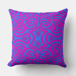 Mazipoodles Crazy Maze - Blue Magenta Kissen
