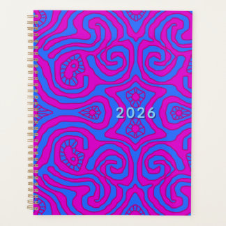 Mazipoodles Crazy Maze - Blue Magenta Planer