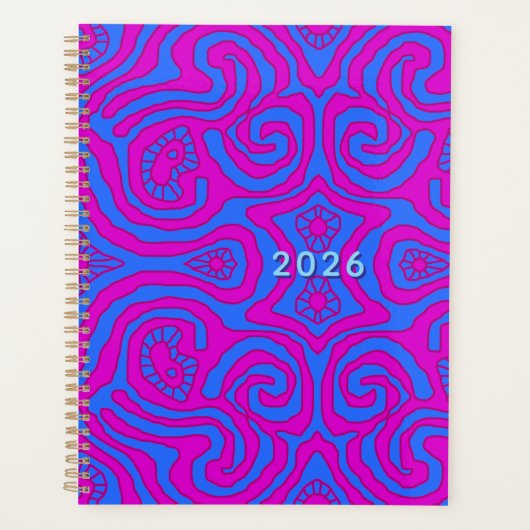 Mazipoodles Crazy Maze - Blue Magenta Planer (Vorderseite)