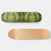 MAzipoodles Diamond Eyes Collage Olive Skateboard (Horizontal)
