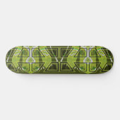 MAzipoodles Diamond Eyes Collage Olive Skateboard (Horizontal)