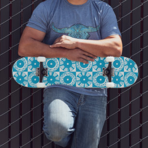 MAZIPOODLES Ethnic Solar Mid Century Modern 03 Skateboard