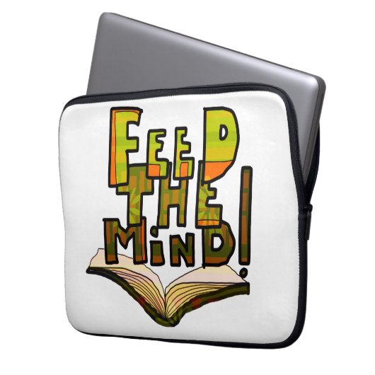 MAZIPOODLES Feed The Mind 006 Laptopschutzhülle (Vorderseite Links)