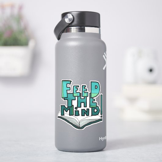 MAZIPOODLES Feed The Mind 066 Aufkleber (HydroFlask)