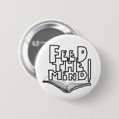 MAZIPOODLES Feed The Mind 077  Button (Vorne & Hinten)
