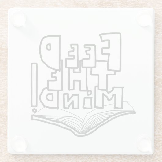 MAZIPOODLES Feed The Mind 077 Glasuntersetzer (Rückseite)