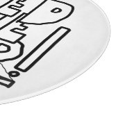 MAZIPOODLES Feed The Mind 077 Schneidebrett (Ecke)