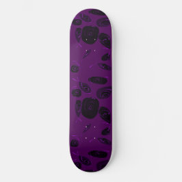 Mazipoodles Fish Rose Violet Black Skateboard
