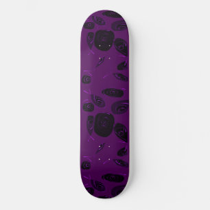 Mazipoodles Fish Rose Violet Black Skateboard