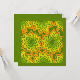 Mazipoodles Floral Feuerwerk Muster 041 Karte
