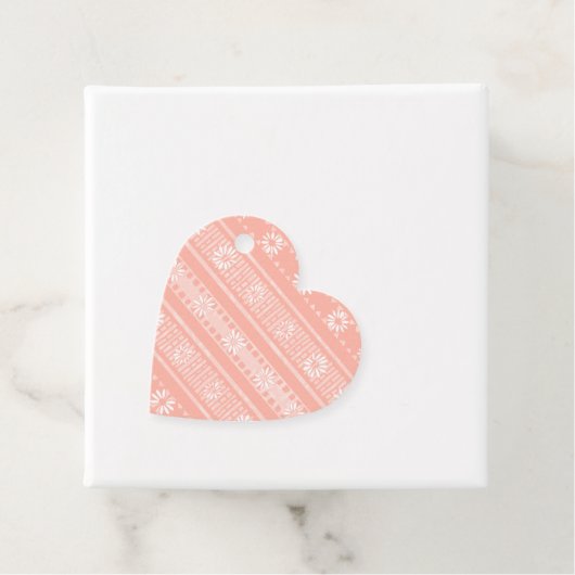 MAZIPOODLES Floral Striped Ribbed Knitting 202 Geschenkanhänger (Beispiel)