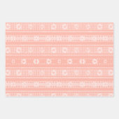 MAZIPOODLES Floral Striped Ribbed Knitting 202 Geschenkpapier Set (Vorderseite 3)