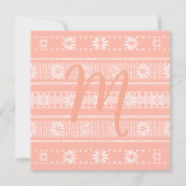 MAZIPOODLES Floral Striped Ribbed Knitting Card (Vorderseite)