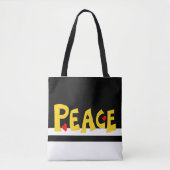 MAZIPOODLES Friede Gelb Tasche (Vorderseite)