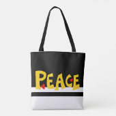 MAZIPOODLES Friede Gelb Tasche (Rückseite)
