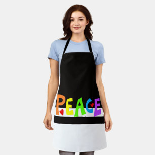 MAZIPOODLES Frieden Regenbogen 1 Schürze