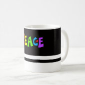 MAZIPOODLES Frieden Regenbogen 2 Kaffeetasse (VorderseiteRechts)