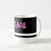 MAZIPOODLES Frieden Rosa 2 Kaffeetasse (VorderseiteRechts)