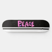 MAZIPOODLES Frieden Rosa Skateboard (Horizontal)