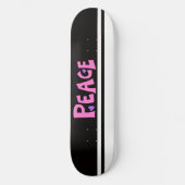 MAZIPOODLES Frieden Rosa Skateboard (Vorderseite)