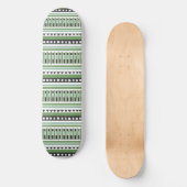 MAZIPOODLES Gestreiftes Rippenstrickmuster 191 B Skateboard (Vorderseite)