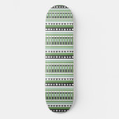 MAZIPOODLES Gestreiftes Rippenstrickmuster 191 B Skateboard (Vorderseite)