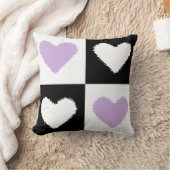 Mazipoodles Hearts Abstraction Lilac Kissen (Decke)