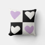 Mazipoodles Hearts Abstraction Lilac Kissen (Vorderseite)
