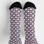 Mazipoodles Herz Abstraktion Rosa 2 Socken (Oben)