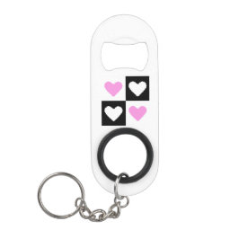 Mazipoodles Herz Abstraktion Rosa Mini Flaschenöffner