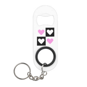 Mazipoodles Herz Abstraktion Rosa Mini Flaschenöffner