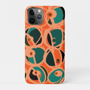 MAZIPOODLES Ich-spioniere-Auge Orange Türkis Schwa Case-Mate iPhone Hülle