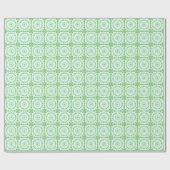 Mazipoodles Kaleidoscope Wheel A Pastel Green Mint Geschenkpapier (Flach)