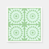 Mazipoodles Kaleidoscope Wheel A Pastel Green Mint Serviette (Vorderseite)