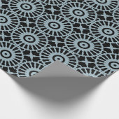 Mazipoodles Kaleidoskop S. duck Egg Blue Black Geschenkpapier (Ecke)