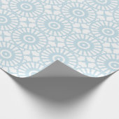 Mazipoodles Kaleidoskop S. duck Egg Blue White Geschenkpapier (Ecke)